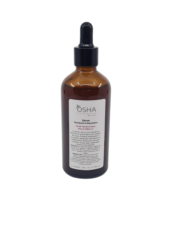 Sérum Hydratant Acide Hyaluronique Rose & Hibiscus - OSHA Biocosmetics