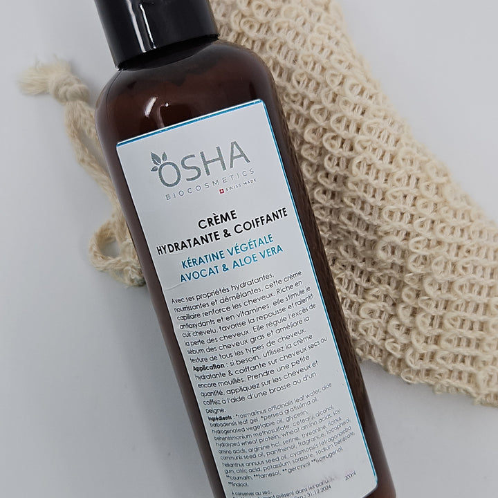 Crème Hydratante Coiffante Avocat & Aloe Vera - OSHA Biocosmetics