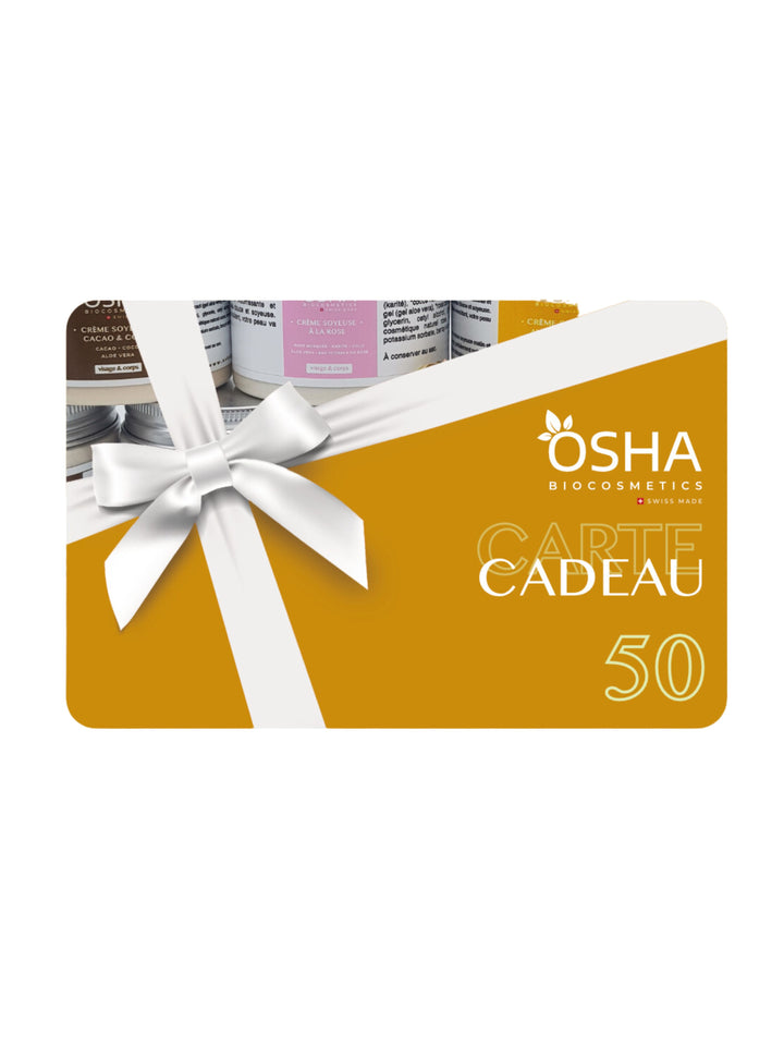 E-Carte cadeau Osha Biocosmetics - OSHA Biocosmetics