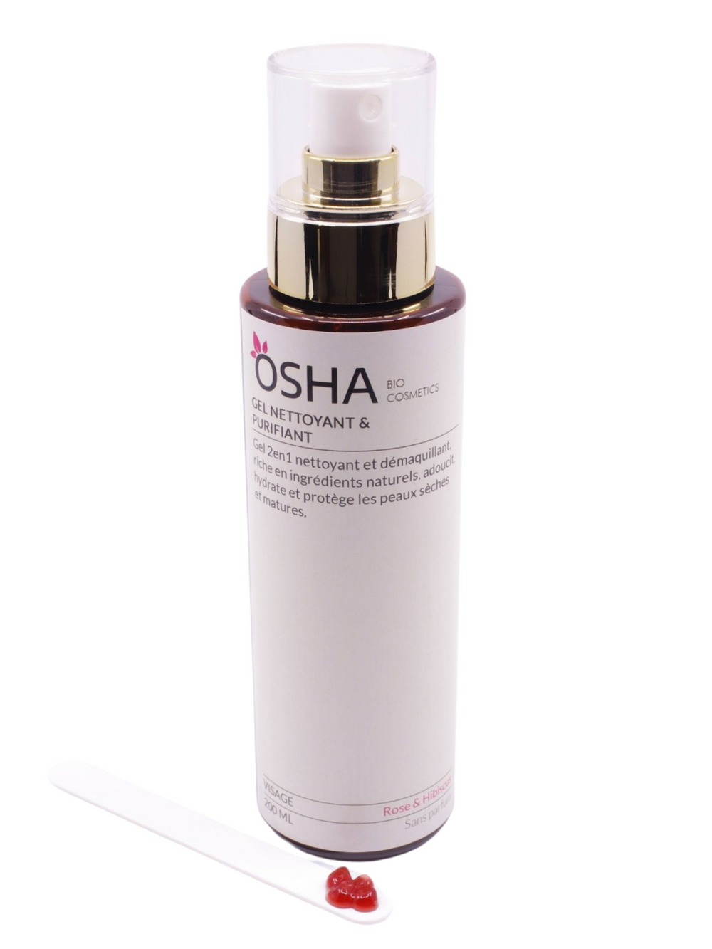 Gel Nettoyant et Purifiant 2en1 Rose & Hibiscus - OSHA Biocosmetics