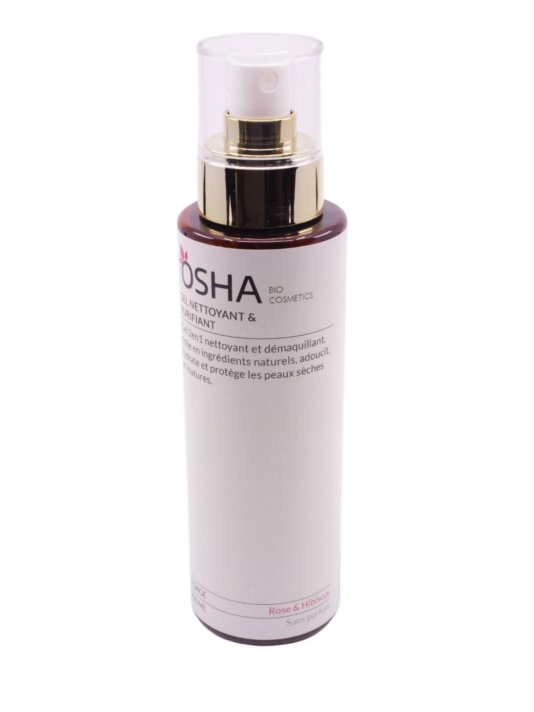 Gel Nettoyant et Purifiant 2en1 Rose & Hibiscus - OSHA Biocosmetics