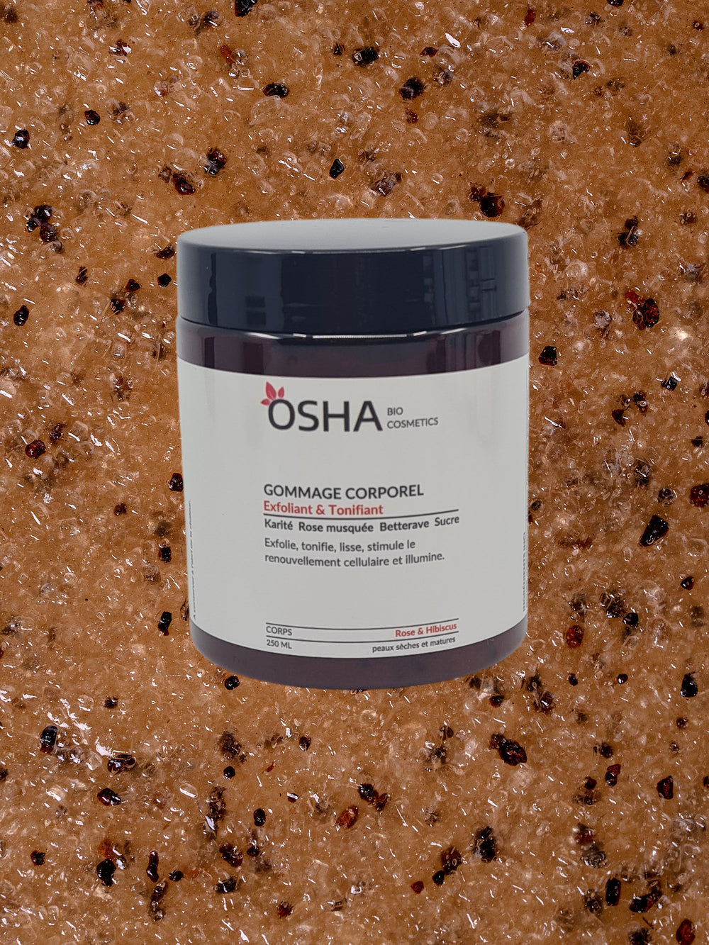 Gommage Corporel Rose & Hibiscus - OSHA Biocosmetics