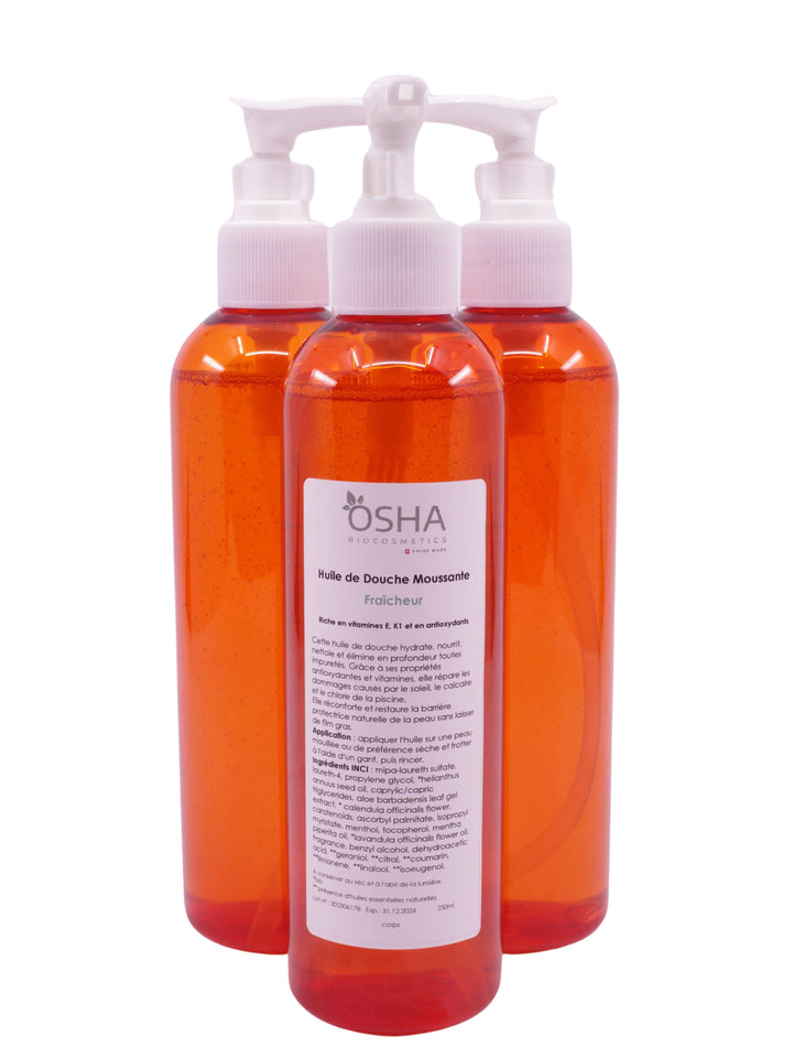 Huile de Douche Moussante Fraîcheur - OSHA Biocosmetics