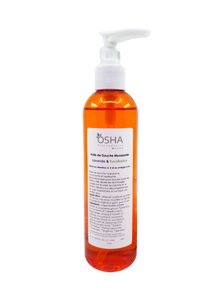 Huile de Douche Moussante Lavande & Eucalyptus - OSHA Biocosmetics