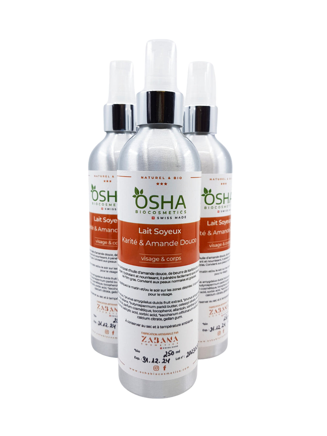Lait Soyeux Karité & Amande Douce - OSHA Biocosmetics