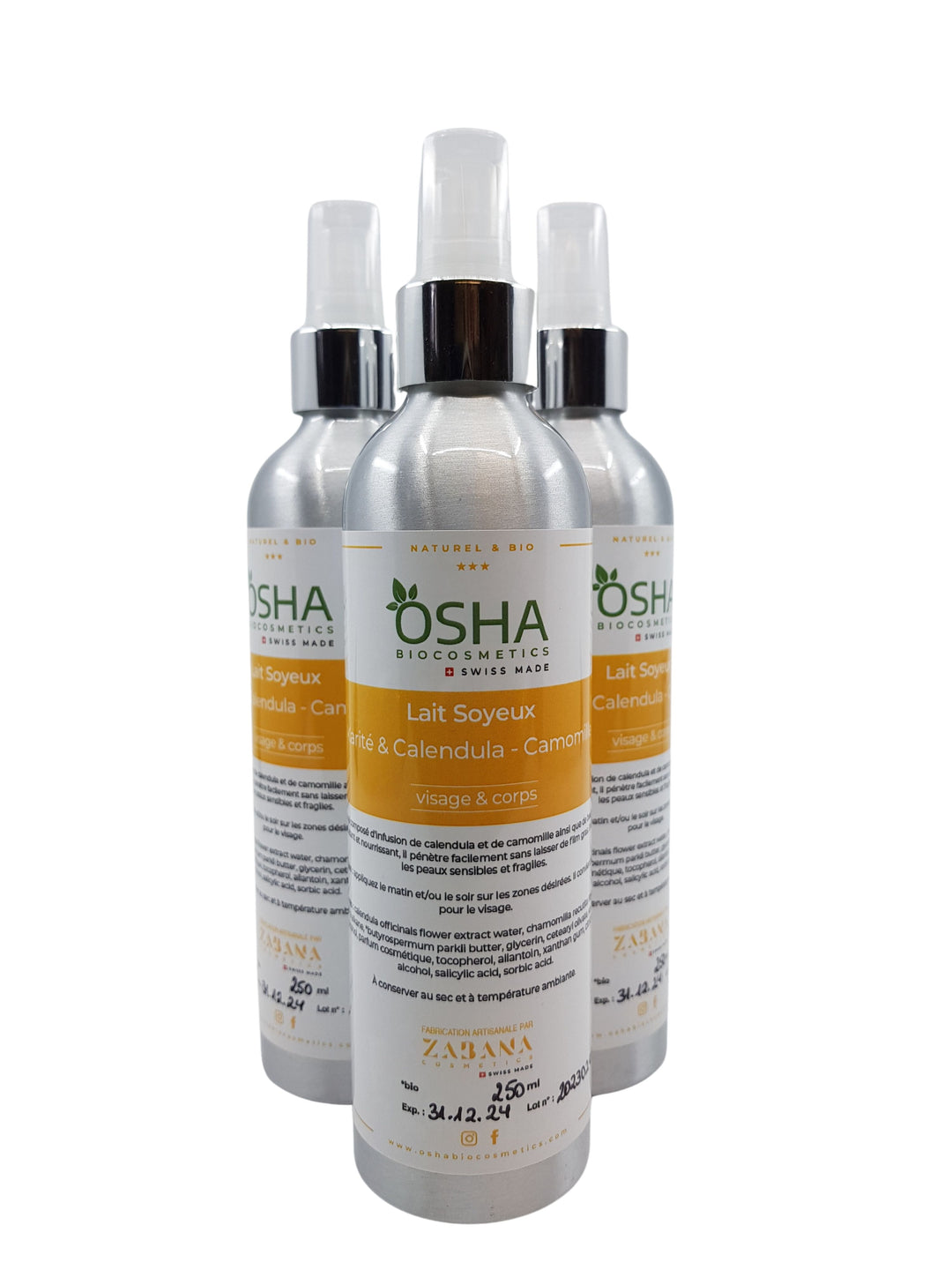 Lait Soyeux Karité & Camomille-Calendula - OSHA Biocosmetics