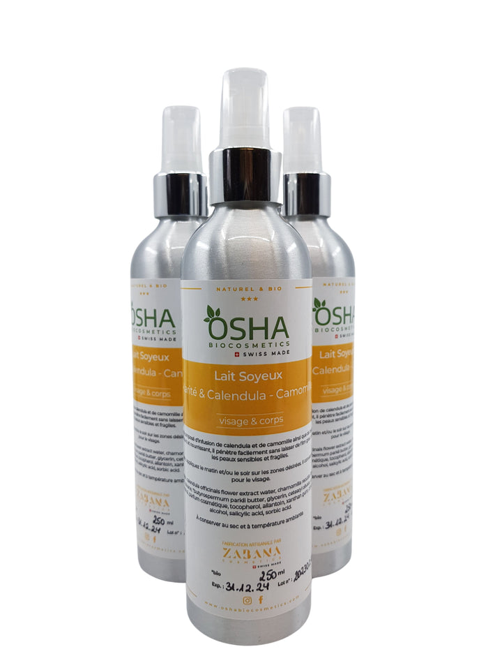 Lait Soyeux Karité & Camomille-Calendula - OSHA Biocosmetics