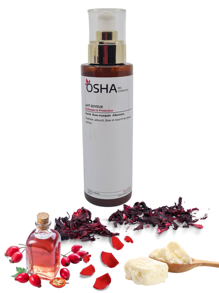 Lait Soyeux Rose & Hibiscus - OSHA Biocosmetics