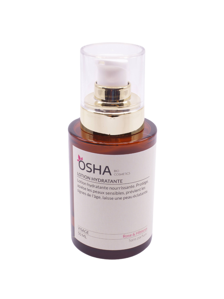 Lotion Hydratante Visage Rose & Hibiscus - OSHA Biocosmetics