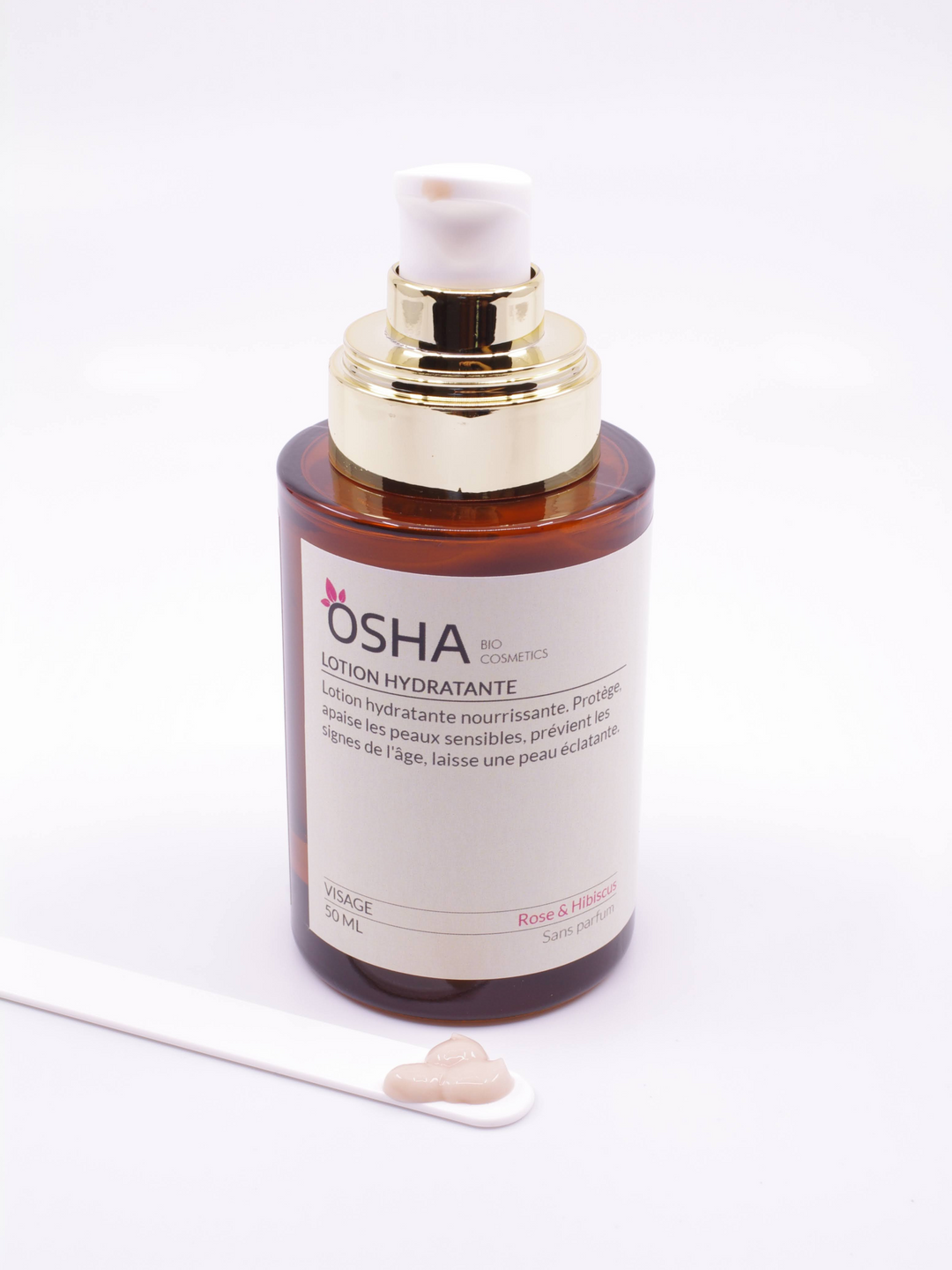 Lotion Hydratante Visage Rose & Hibiscus - OSHA Biocosmetics