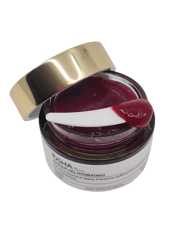 Masque Gel Hydratant Rose & Hibiscus - OSHA Biocosmetics