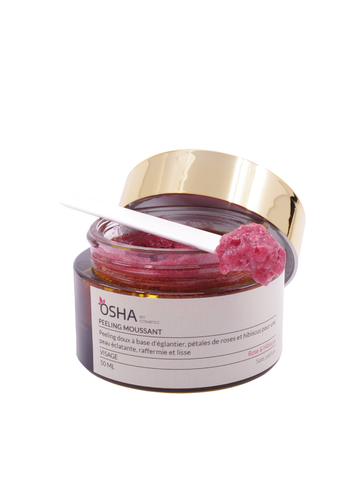 Peeling Moussant Rose & Hibiscus - OSHA Biocosmetics