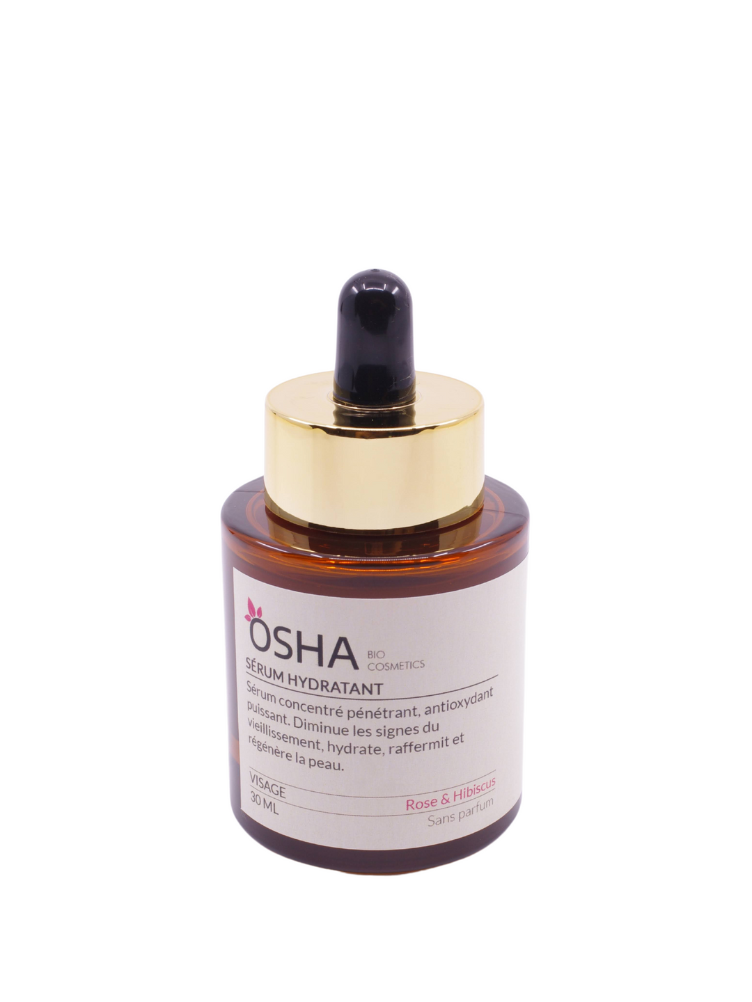 Sérum Hydratant Acide Hyaluronique Rose & Hibiscus - OSHA Biocosmetics