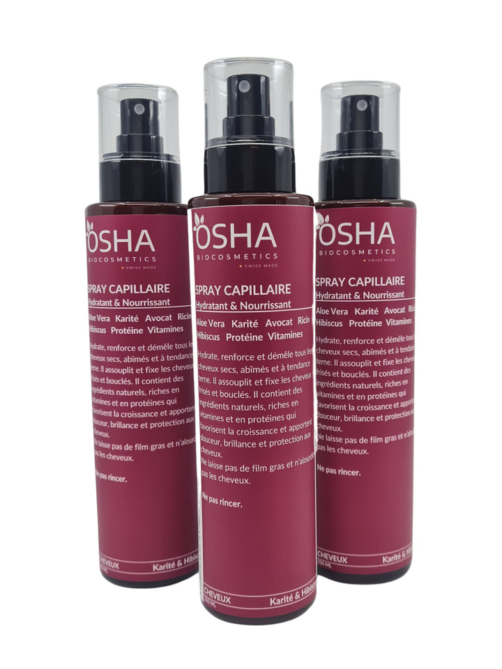 Spray Capillaire Aloe Vera Karité & Hibiscus - OSHA Biocosmetics