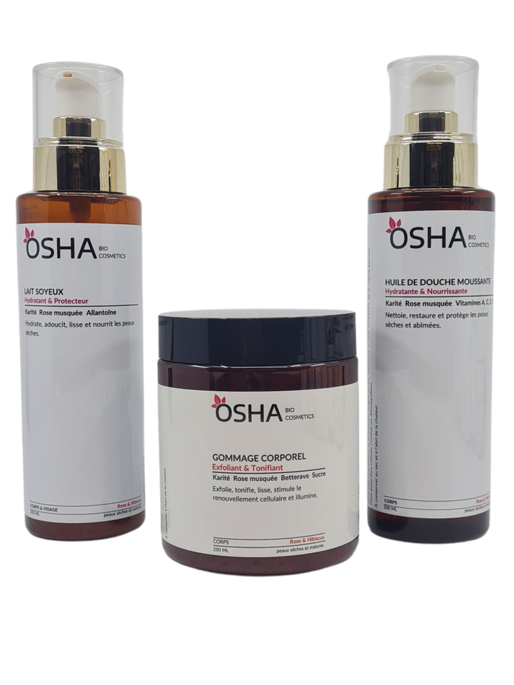 Gommage Corporel Rose & Hibiscus - OSHA Biocosmetics