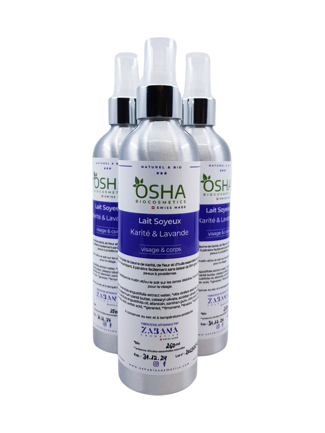 Lait Soyeux Karité & Lavande - OSHA Biocosmetics