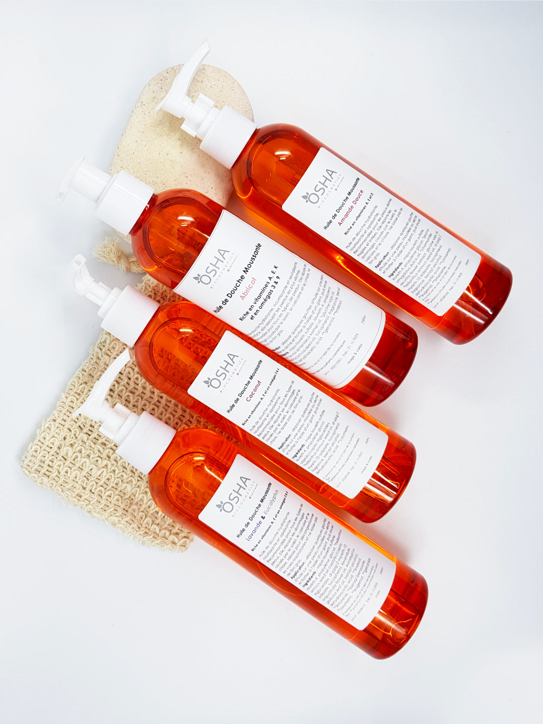 Huile de Douche Moussante Abricot - OSHA Biocosmetics